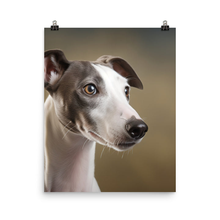 Graceful Whippet Photo paper poster - PosterfyAI.com