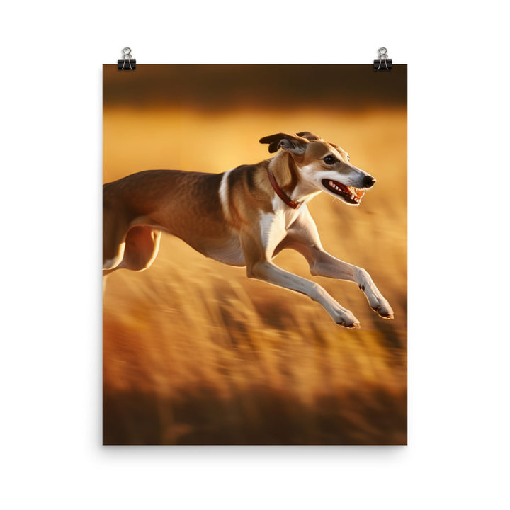 Graceful Greyhound Photo paper poster - PosterfyAI.com