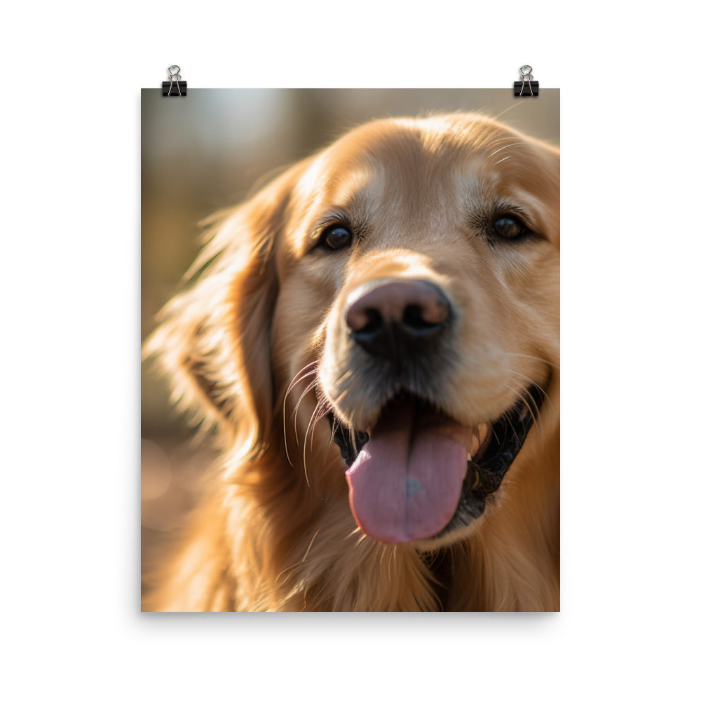 Golden Retriever Photo paper poster - PosterfyAI.com