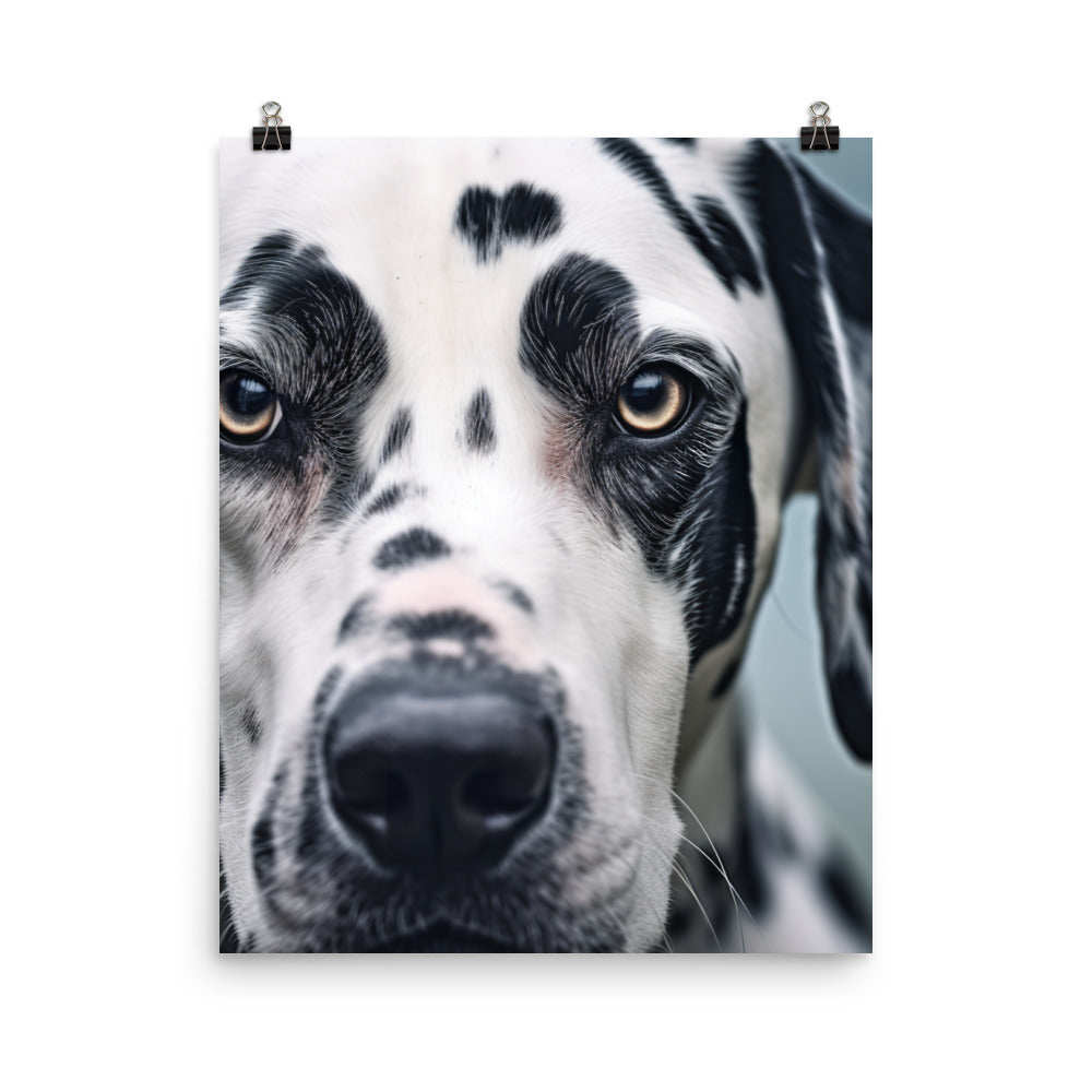 Dalmatians face Photo paper poster - PosterfyAI.com