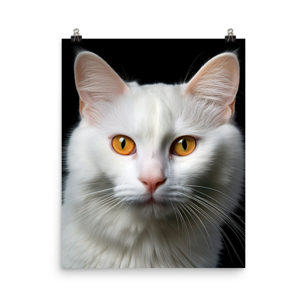 Spirit of Turkish Van Cat Photo paper poster - PosterfyAI.com