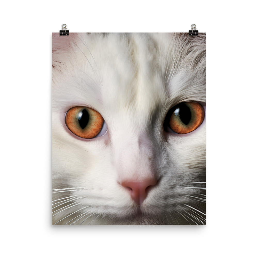 Spirit of Turkish Van Cat Photo paper poster - PosterfyAI.com