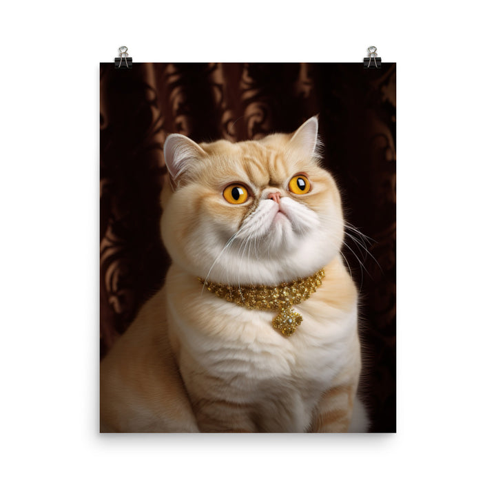 Elegance of Exotic Shorthair Adults Photo paper poster - PosterfyAI.com
