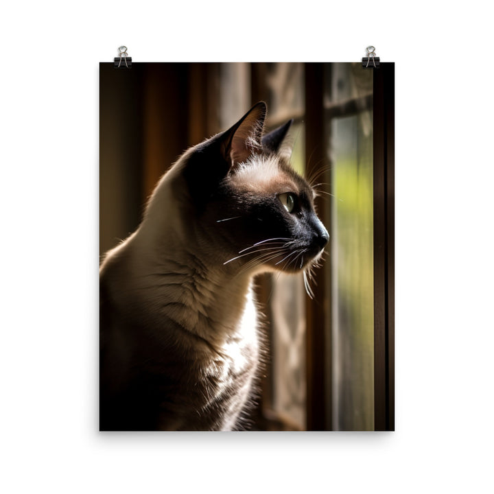 Siamese Serenity Photo paper poster - PosterfyAI.com