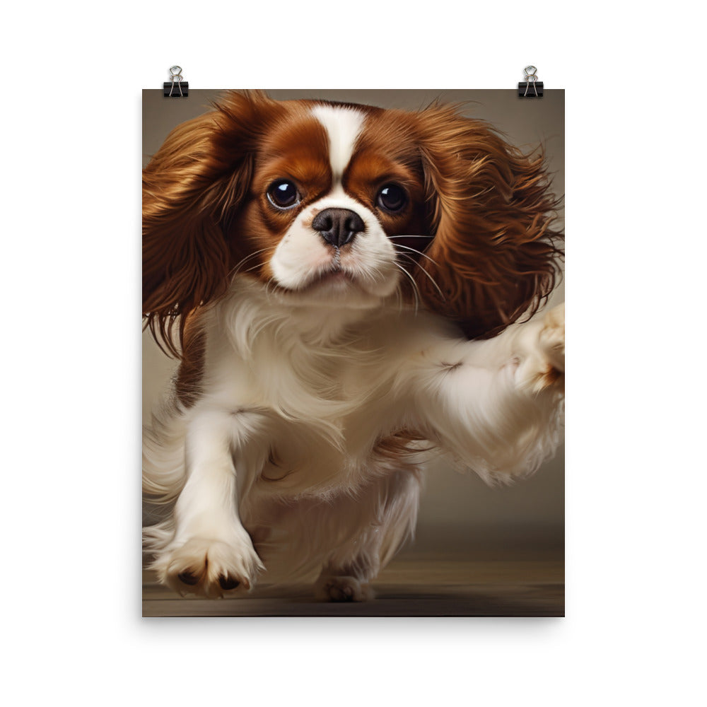 Cavalier King Charles Spaniel Photo paper poster - PosterfyAI.com