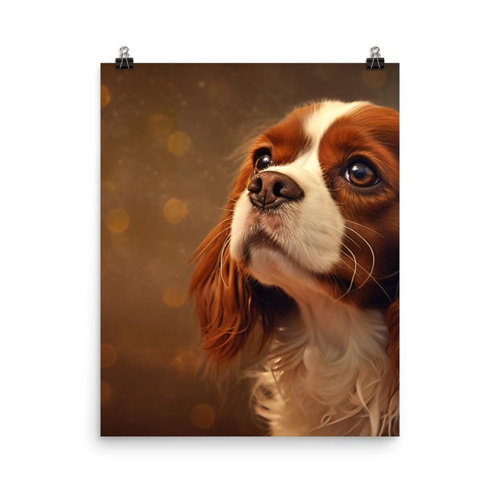 Cavalier King Charles Spaniel Photo paper poster - PosterfyAI.com