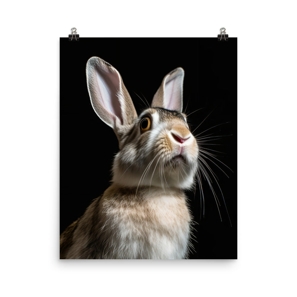 English Spot Bunnys Inquisitive Charms Photo paper poster - PosterfyAI.com