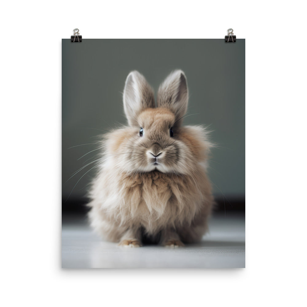 Jersey Wooly Bunny Photo paper poster - PosterfyAI.com