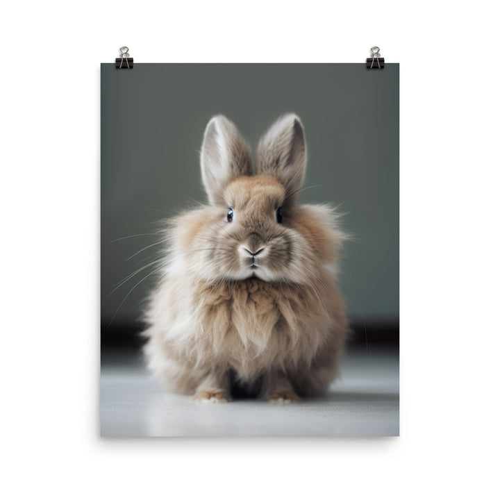 Jersey Wooly Bunny Photo paper poster - PosterfyAI.com