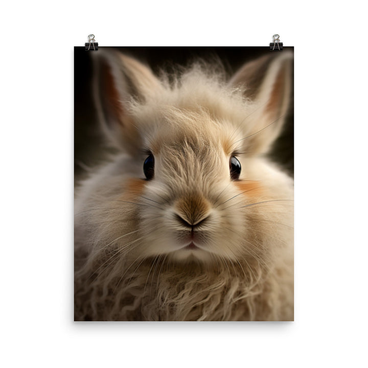 Charming Jersey Wooly Bunny Photo paper poster - PosterfyAI.com