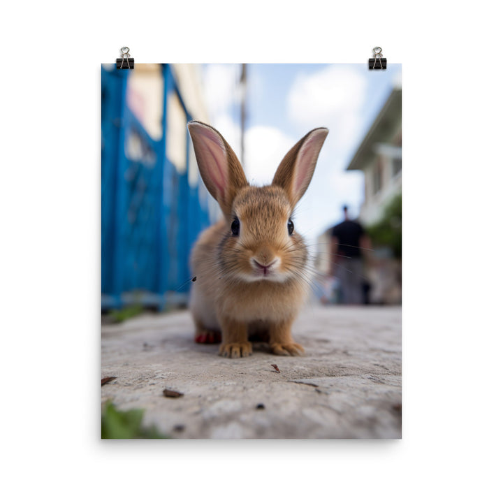 Adorable Havana Bunny Photo paper poster - PosterfyAI.com