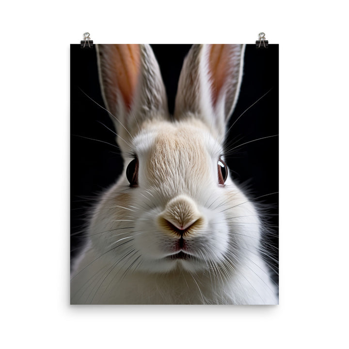 Charming Californian Bunny Photo paper poster - PosterfyAI.com