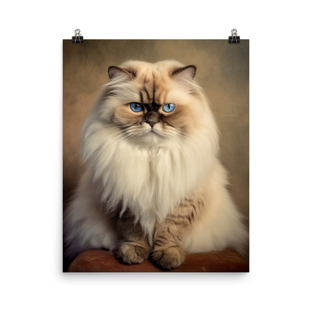 Dignified Aura of Himalayan Cat Photo paper poster - PosterfyAI.com