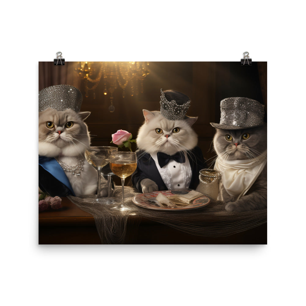 Exotic Shorthair Photo paper poster - PosterfyAI.com