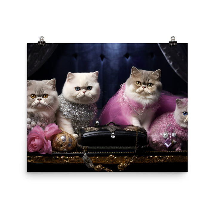 Exotic Shorthair Photo paper poster - PosterfyAI.com