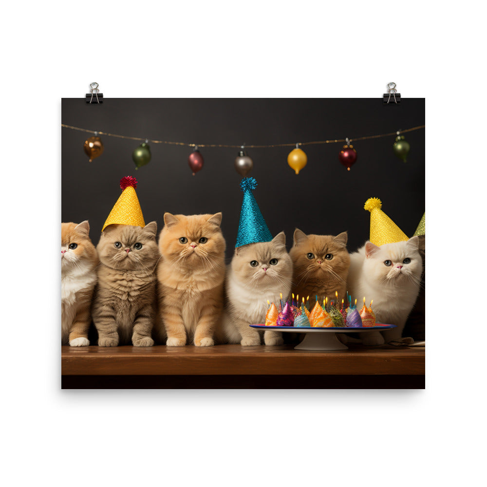 Exotic Shorthair Photo paper poster - PosterfyAI.com