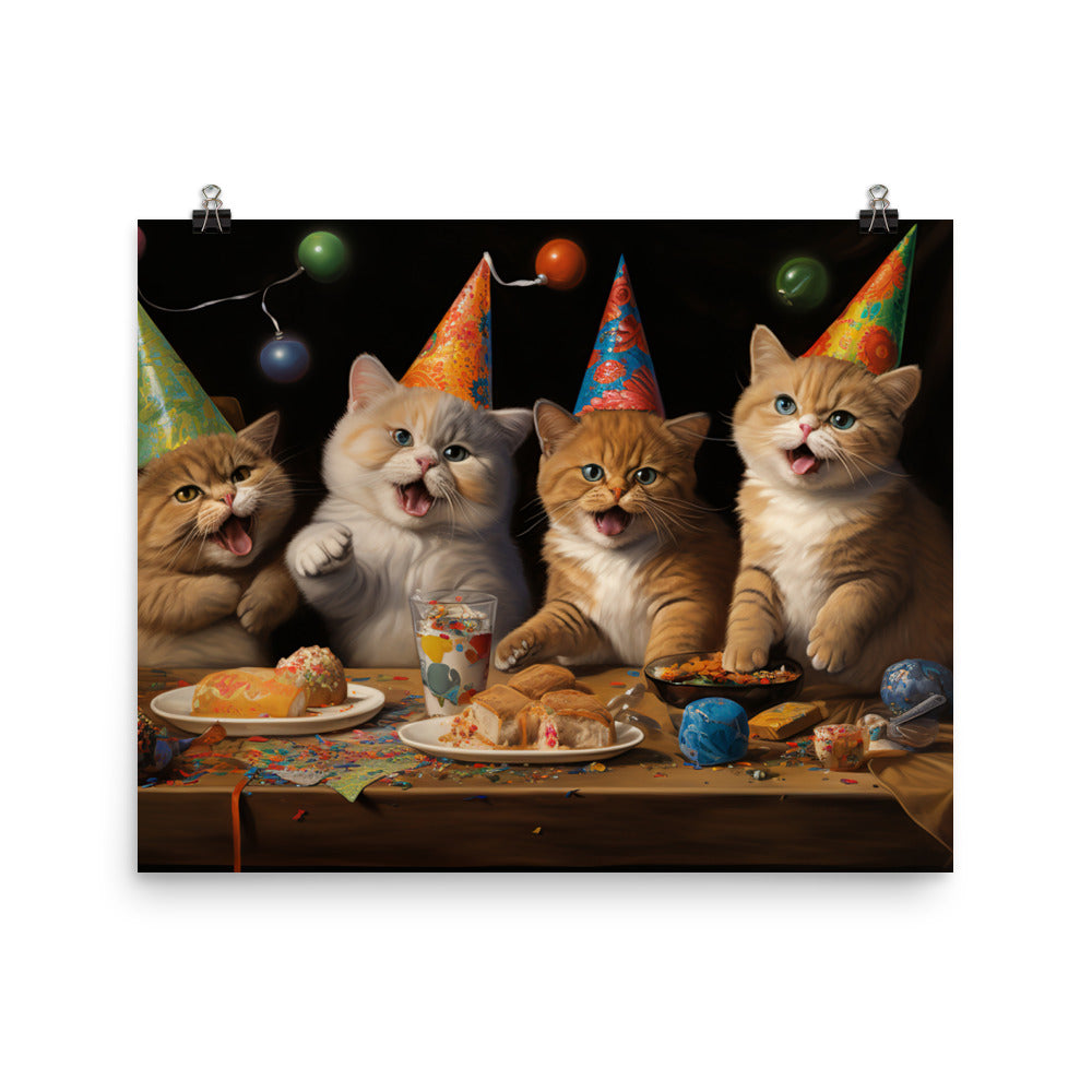 Exotic Shorthair Photo paper poster - PosterfyAI.com