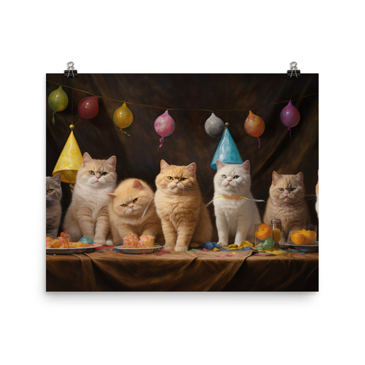 Exotic Shorthair Photo paper poster - PosterfyAI.com