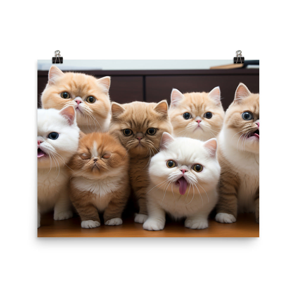 Exotic Shorthair Photo paper poster - PosterfyAI.com