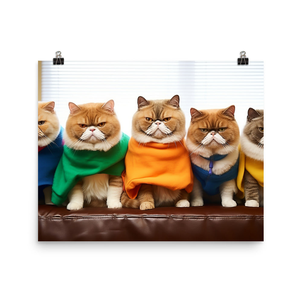 Exotic Shorthair Photo paper poster - PosterfyAI.com