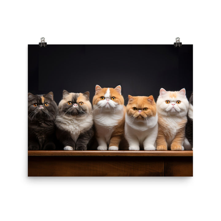 Exotic Shorthair Photo paper poster - PosterfyAI.com