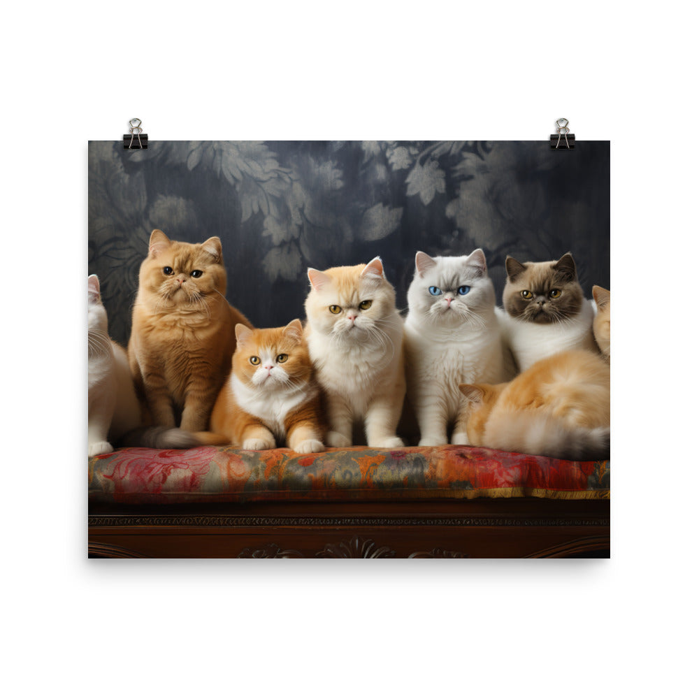 Exotic Shorthair Photo paper poster - PosterfyAI.com