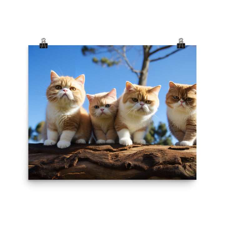 Exotic Shorthair Photo paper poster - PosterfyAI.com