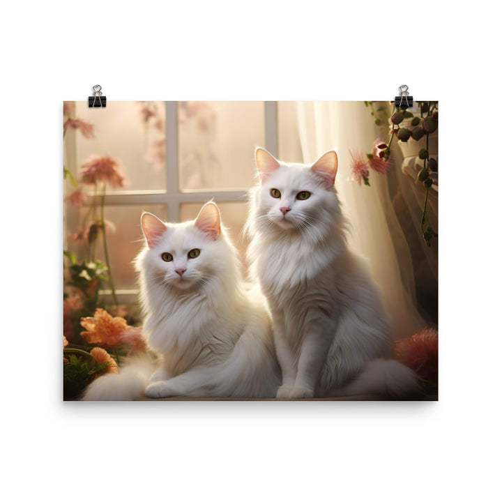 Turkish Van Photo paper poster - PosterfyAI.com