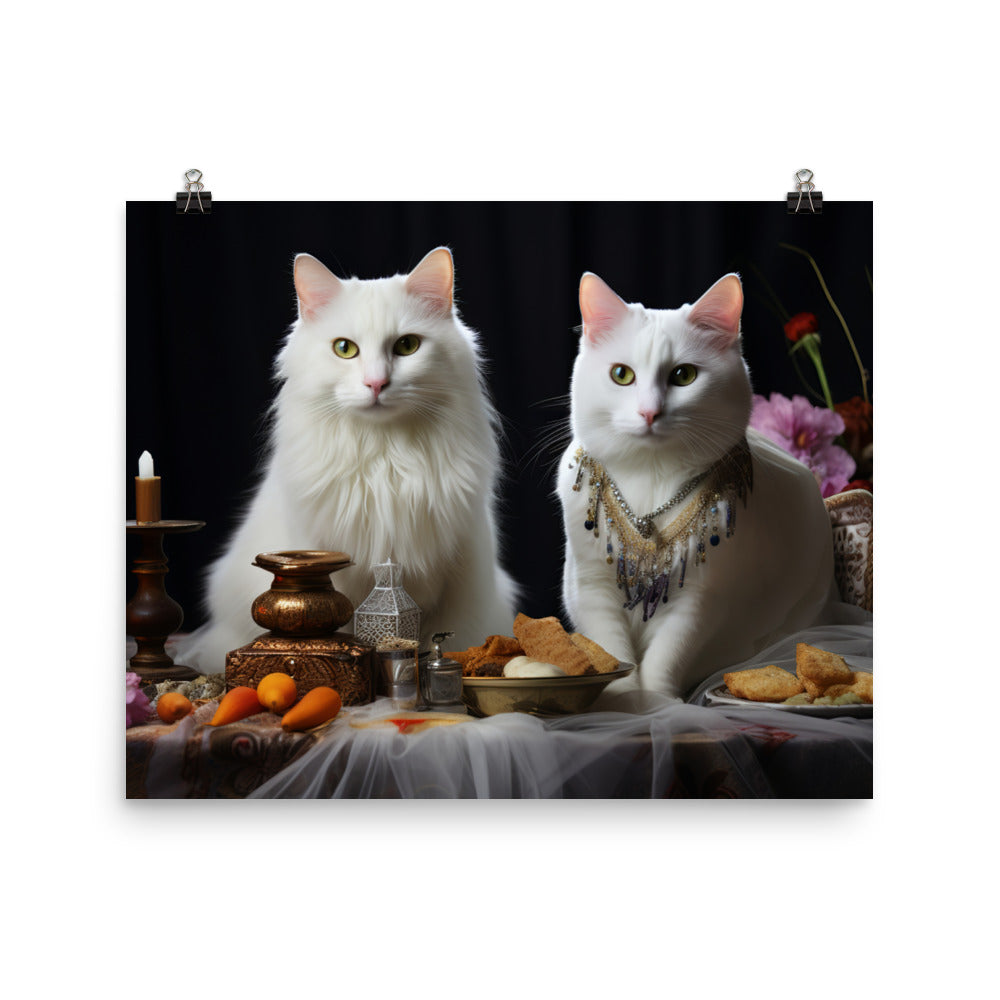 Turkish Van Photo paper poster - PosterfyAI.com