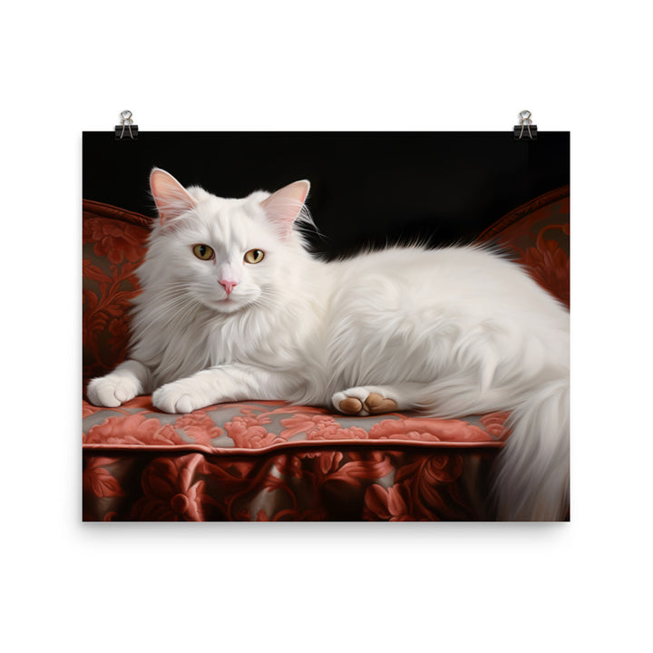 Turkish Van Photo paper poster - PosterfyAI.com