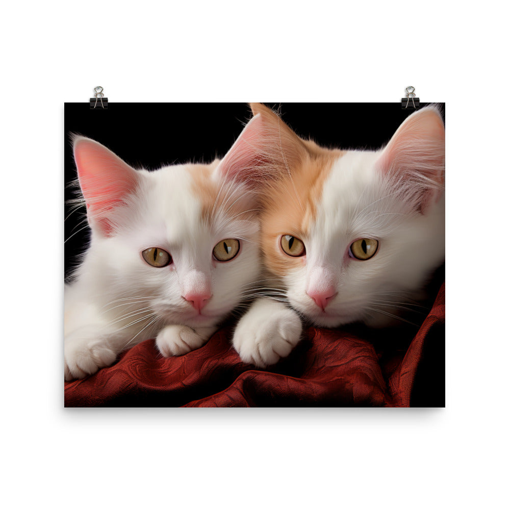 Turkish Van Photo paper poster - PosterfyAI.com