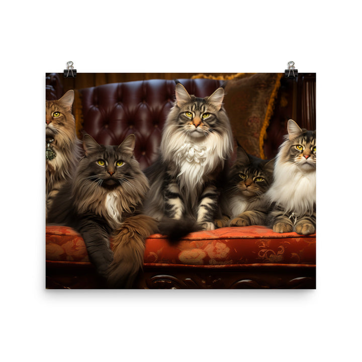 Maine Coon Photo paper poster - PosterfyAI.com