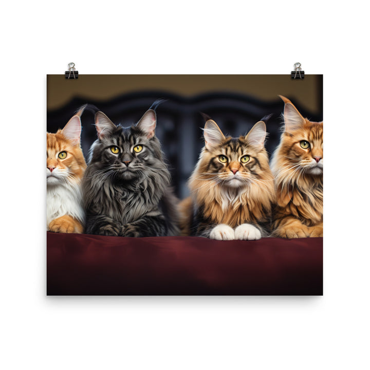 Maine Coon Photo paper poster - PosterfyAI.com