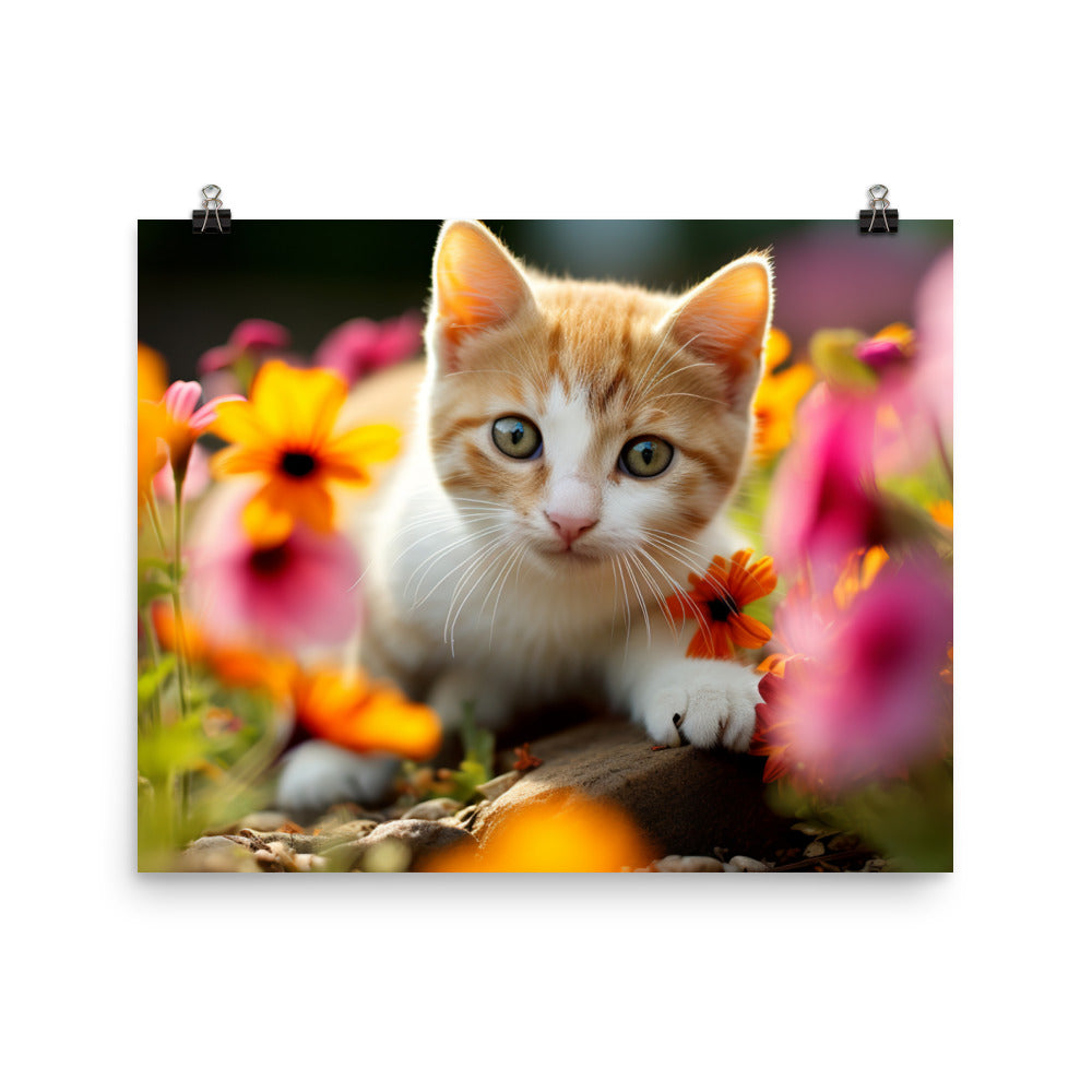 Japanese Bobtail Photo paper poster - PosterfyAI.com