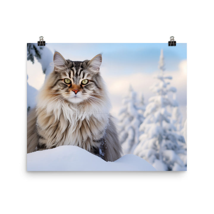 Norwegian Forest Photo paper poster - PosterfyAI.com