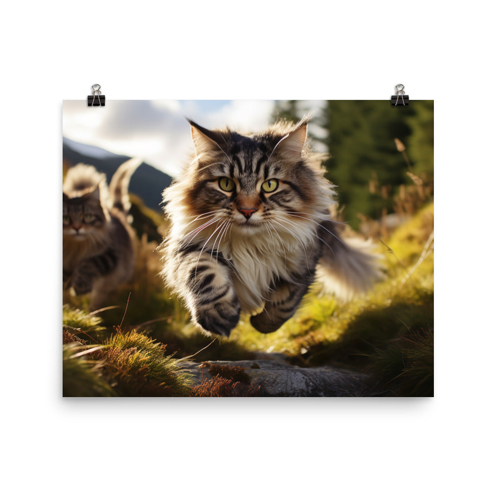 Norwegian Forest Photo paper poster - PosterfyAI.com