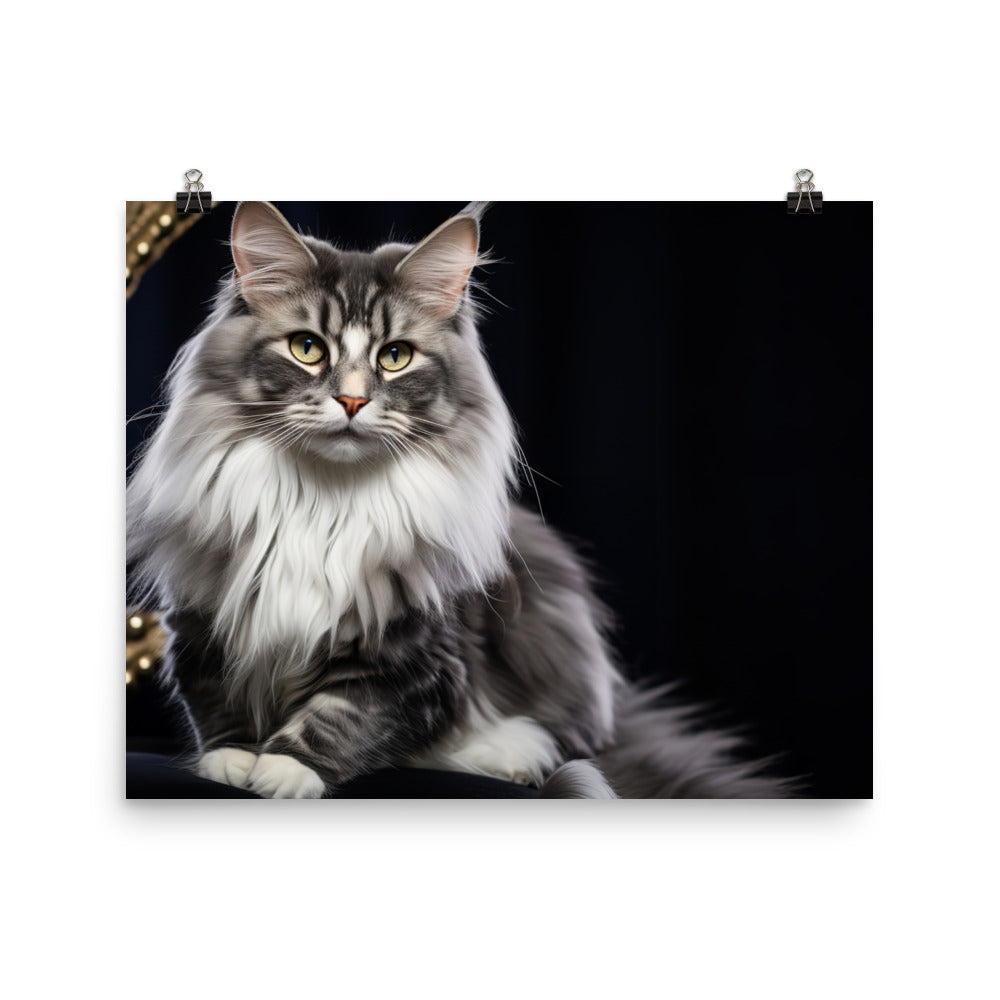 Norwegian Forest Photo paper poster - PosterfyAI.com