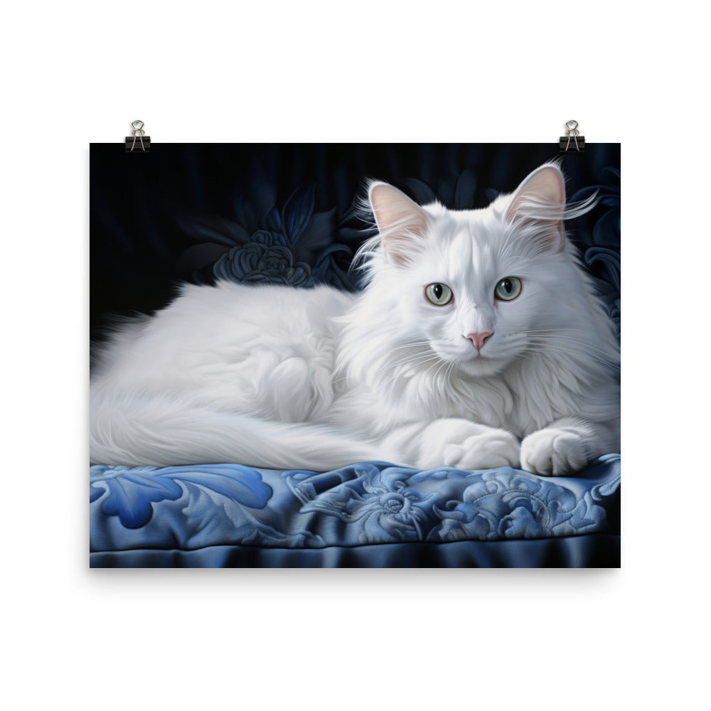 Turkish Angora Photo paper poster - PosterfyAI.com