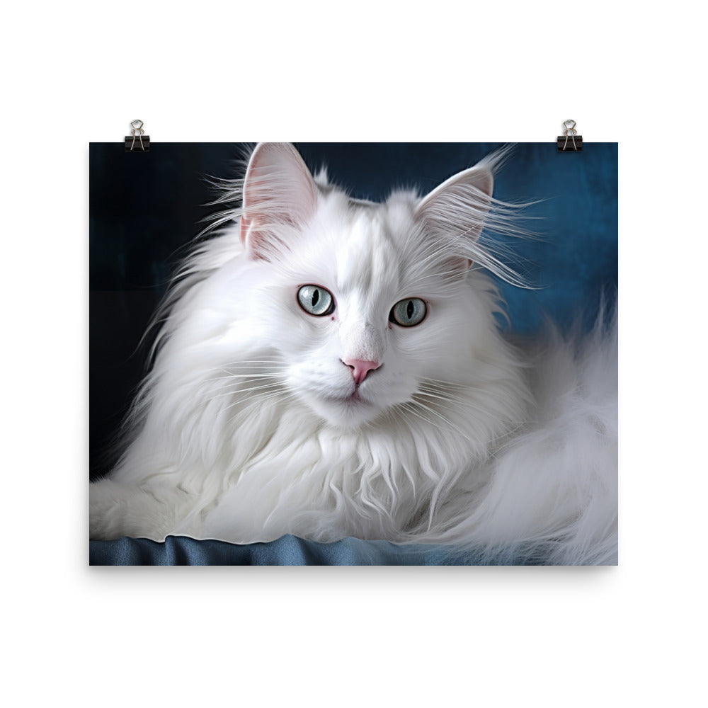 Turkish Angora Photo paper poster - PosterfyAI.com