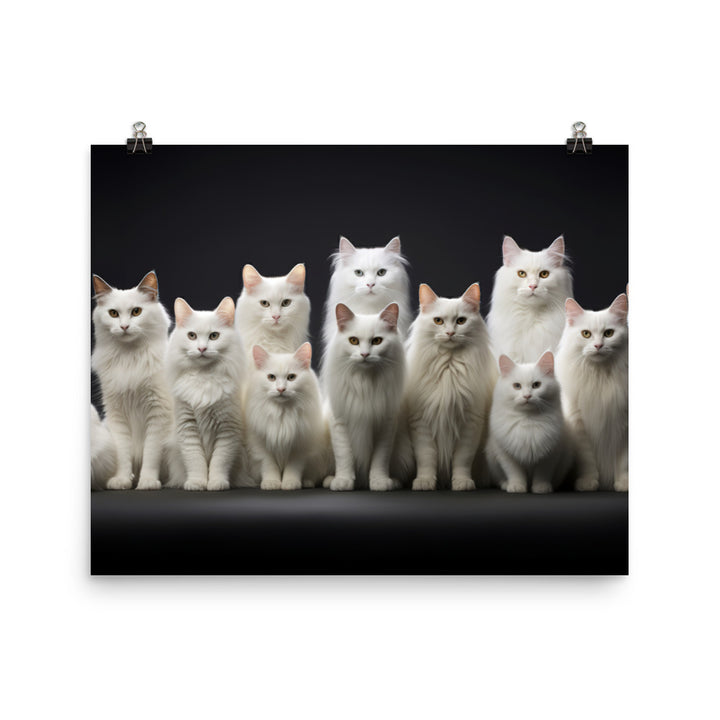 Turkish Angora Photo paper poster - PosterfyAI.com