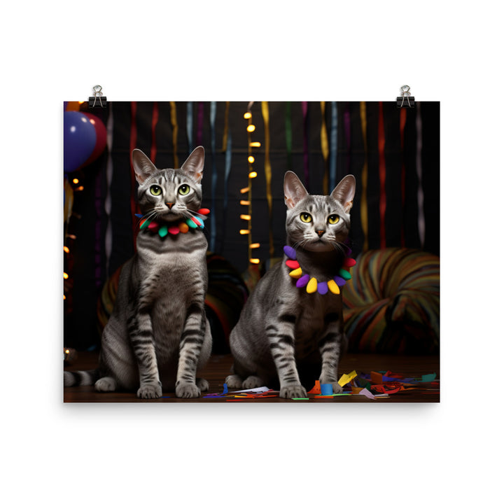 Egyptian Mau Photo paper poster - PosterfyAI.com