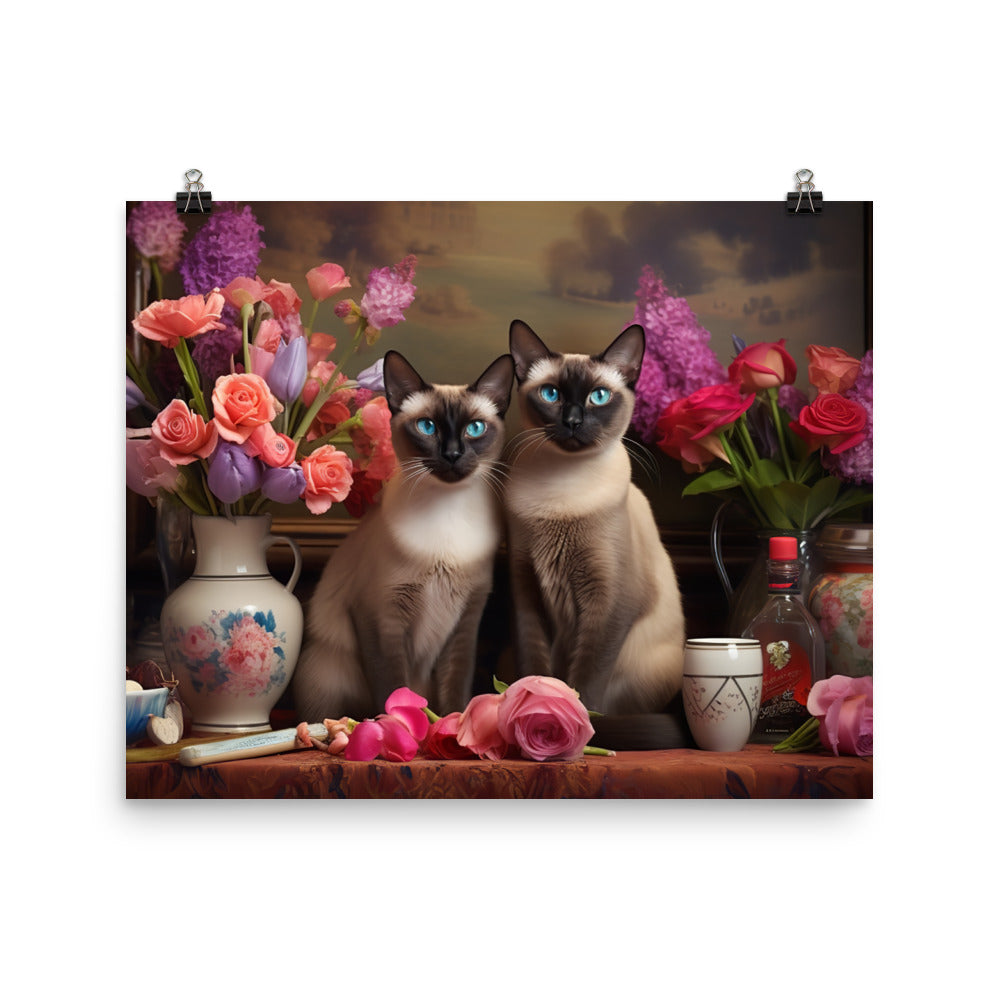 Siamese Photo paper poster - PosterfyAI.com