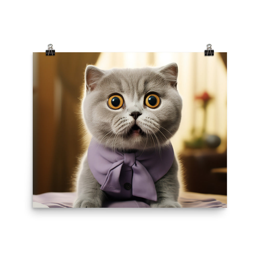 Scottish Fold Photo paper poster - PosterfyAI.com