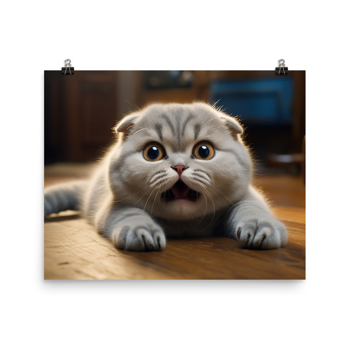 Scottish Fold photo paper poster - PosterfyAI.com