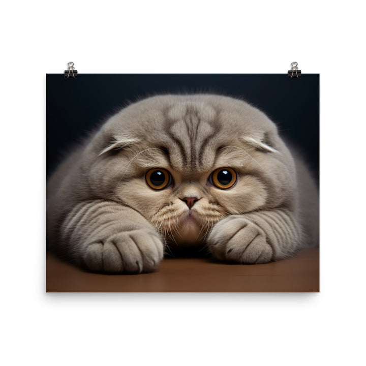 Scottish Fold Photo paper poster - PosterfyAI.com