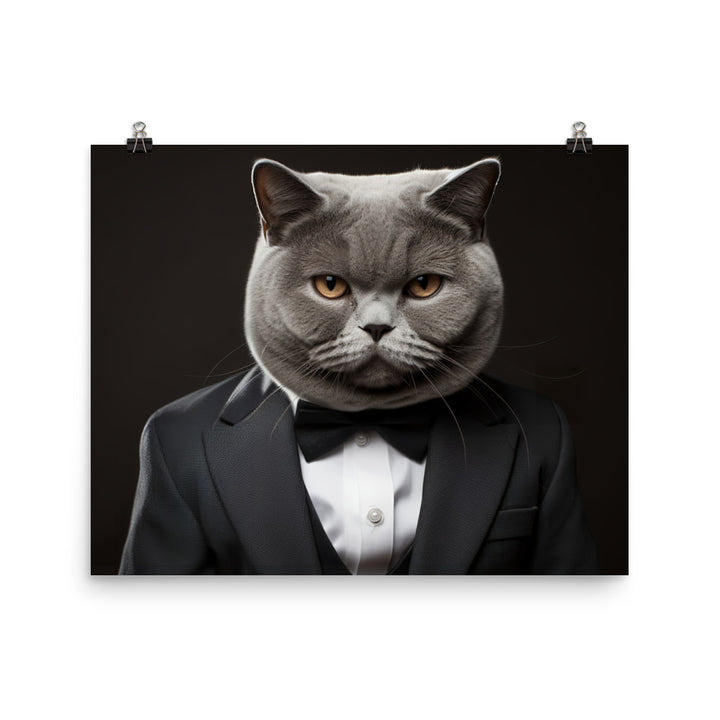 British Shorthair Photo paper poster - PosterfyAI.com