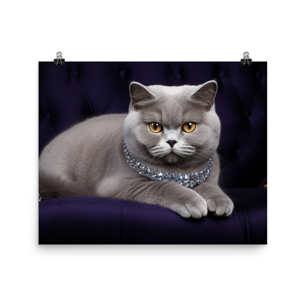 British Shorthair Photo paper poster - PosterfyAI.com