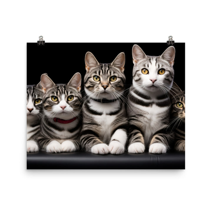 American Shorthair Photo paper poster - PosterfyAI.com