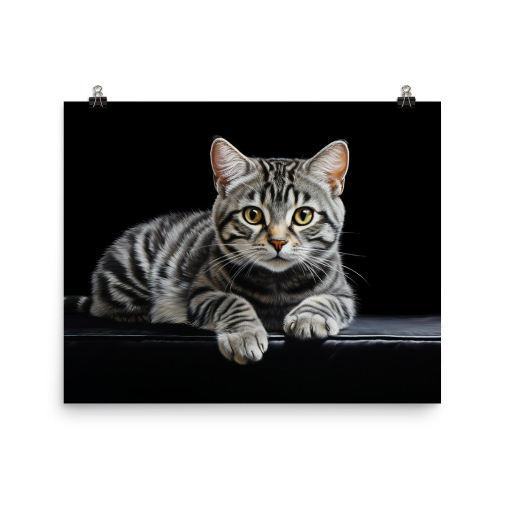 American Shorthair Photo paper poster - PosterfyAI.com