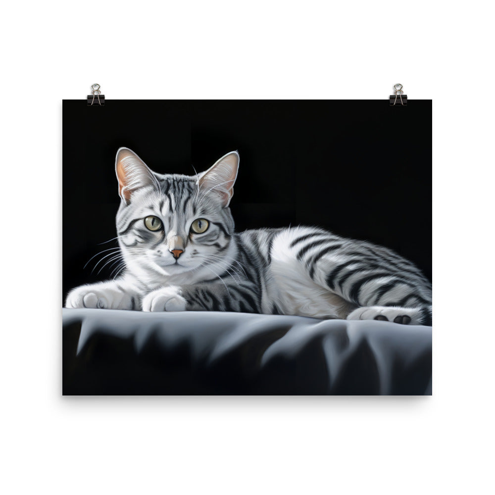 American Shorthair Photo paper poster - PosterfyAI.com